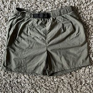 Mens Earth Dark Green Swim Trunks